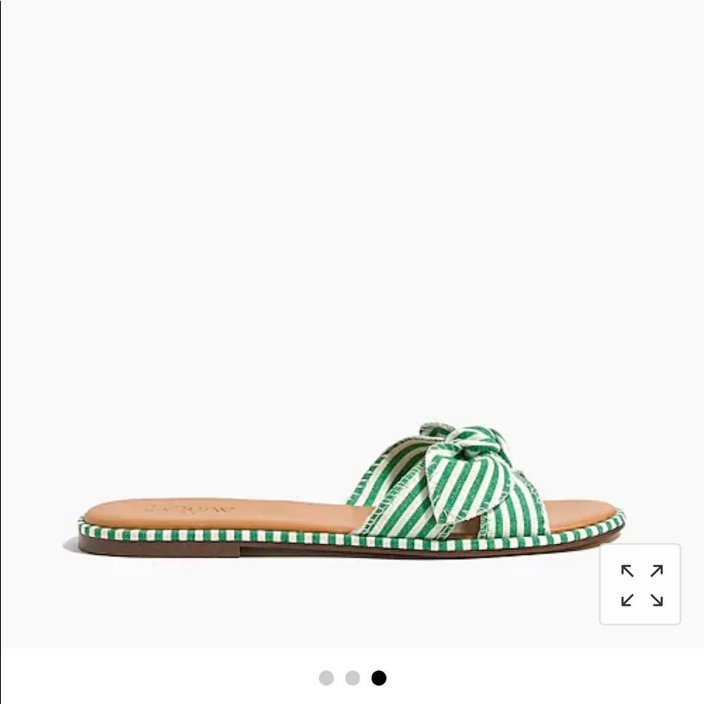 J.crew factory striped knit slide sandals